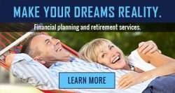 Couple in hammock relaxing with headline Make your dreams a reality learn more