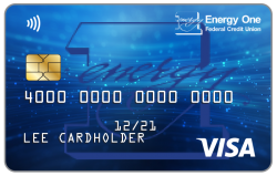 A Visa debit card sample